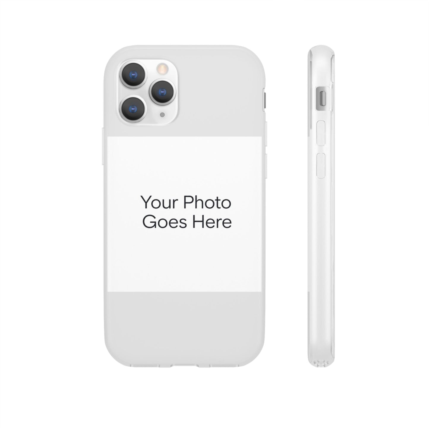 Custom Photo Phone Case — Slim Clear Flexible iPhone/Android Cover