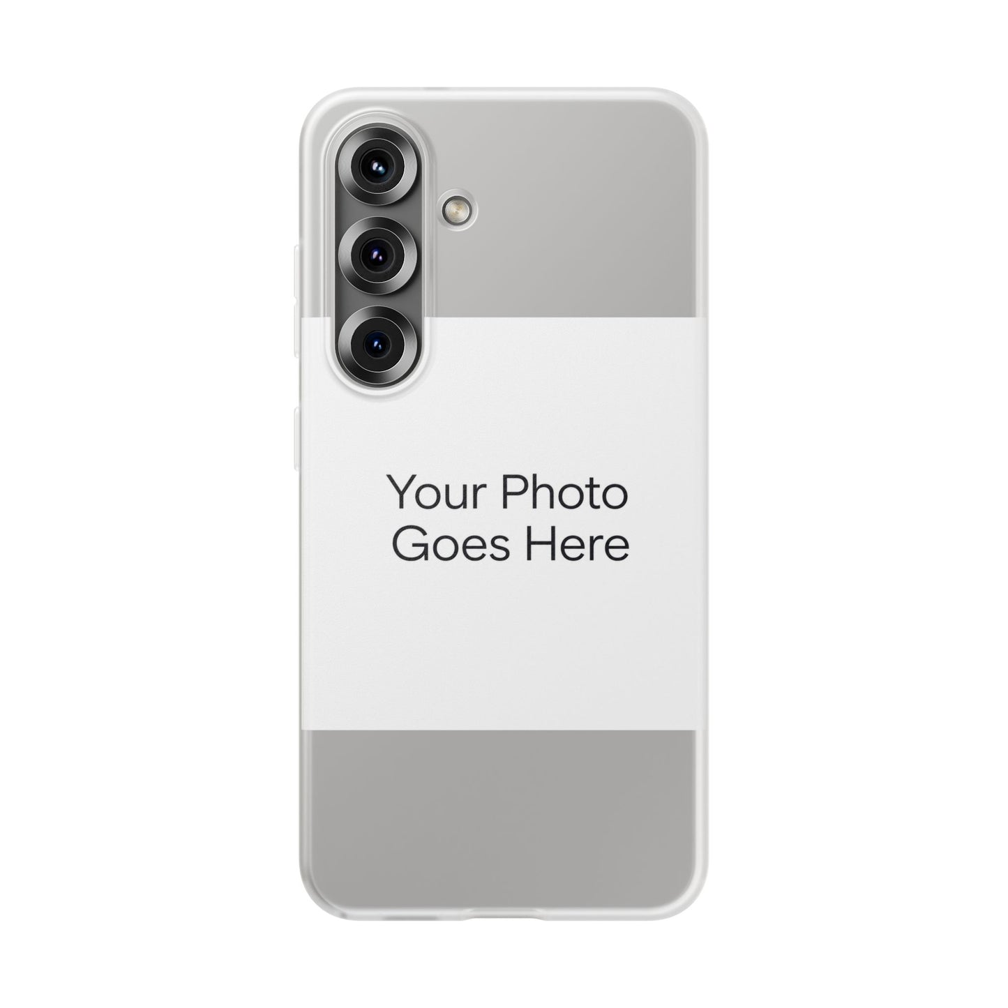 Custom Photo Phone Case — Slim Clear Flexible iPhone/Android Cover