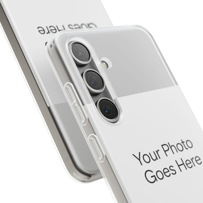Custom Photo Phone Case — Slim Clear Flexible iPhone/Android Cover