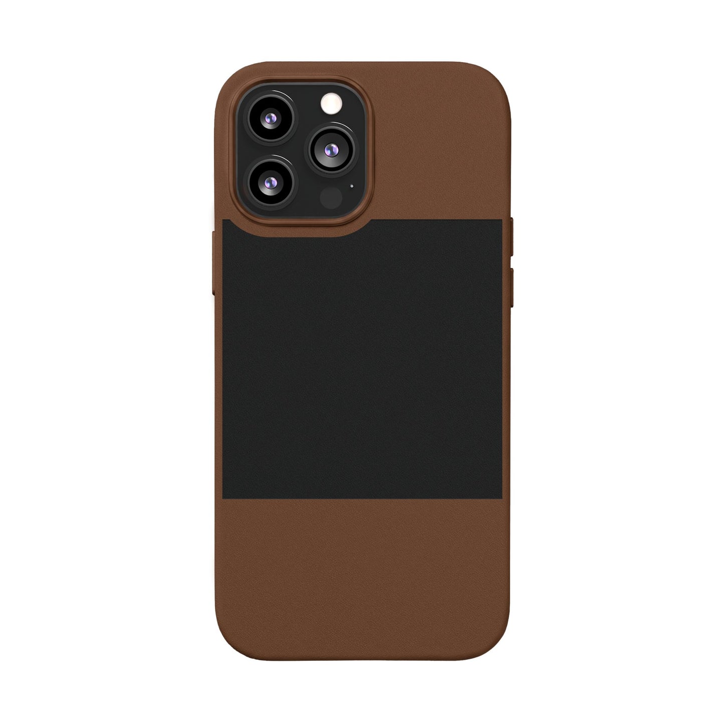 Engraved PU Leather Phone Case — Personalized Minimalist Protective Cover
