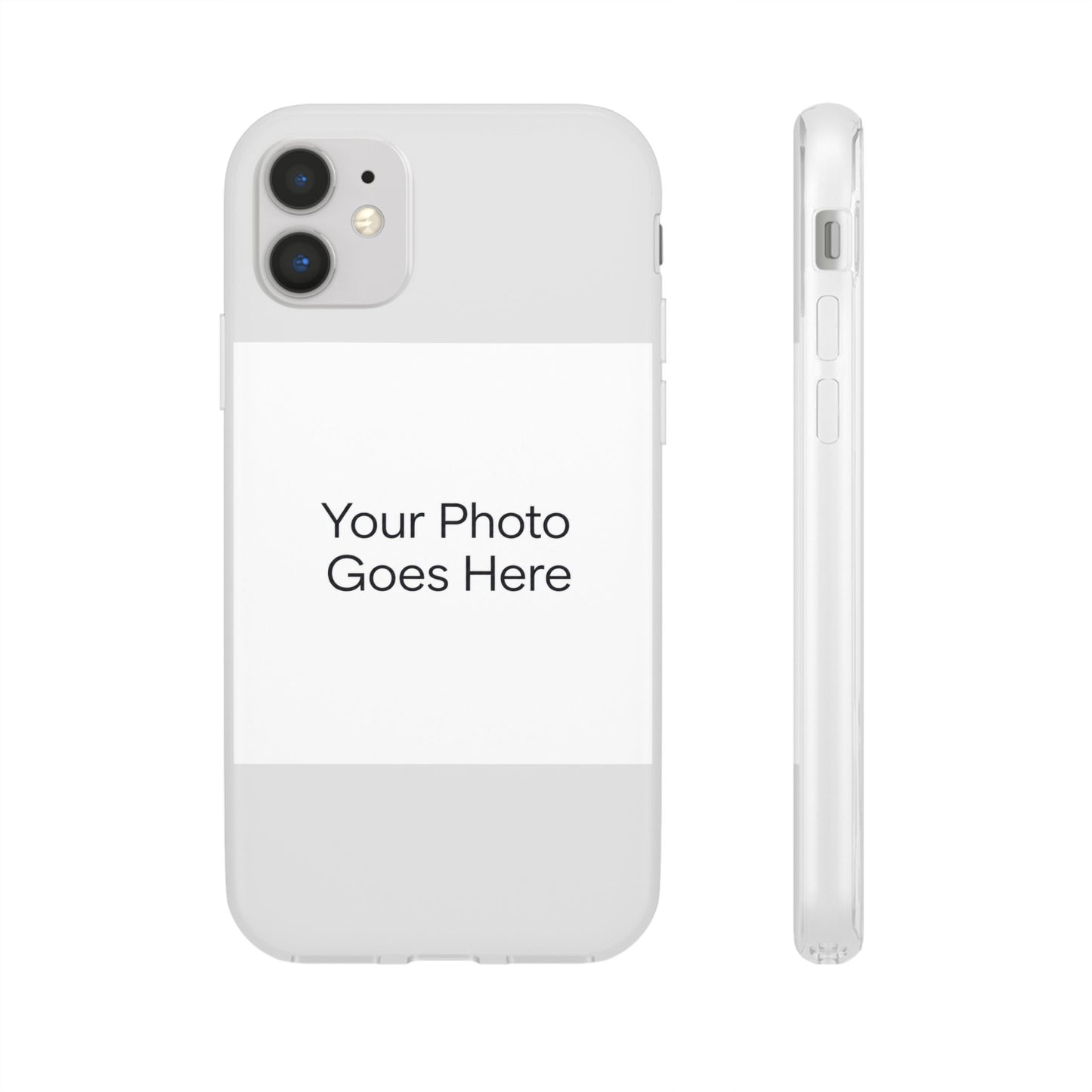 Custom Photo Phone Case — Slim Clear Flexible iPhone/Android Cover