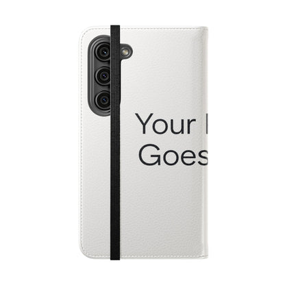 Custom Photo Flip Case — Personalized Wallet Phone Cover with Card Slots