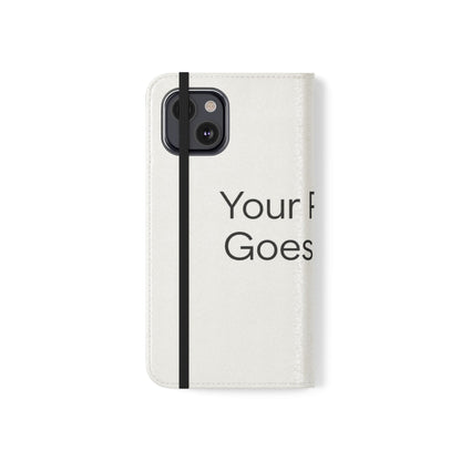 Custom Photo Flip Case — Personalized Wallet Phone Cover with Card Slots
