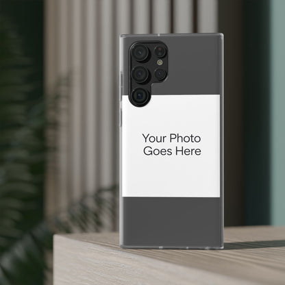 Custom Photo Phone Case — Slim Clear Flexible iPhone/Android Cover