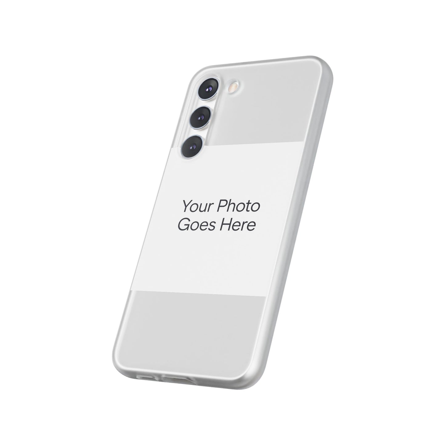 Custom Photo Phone Case — Slim Clear Flexible iPhone/Android Cover