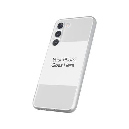 Custom Photo Phone Case — Slim Clear Flexible iPhone/Android Cover
