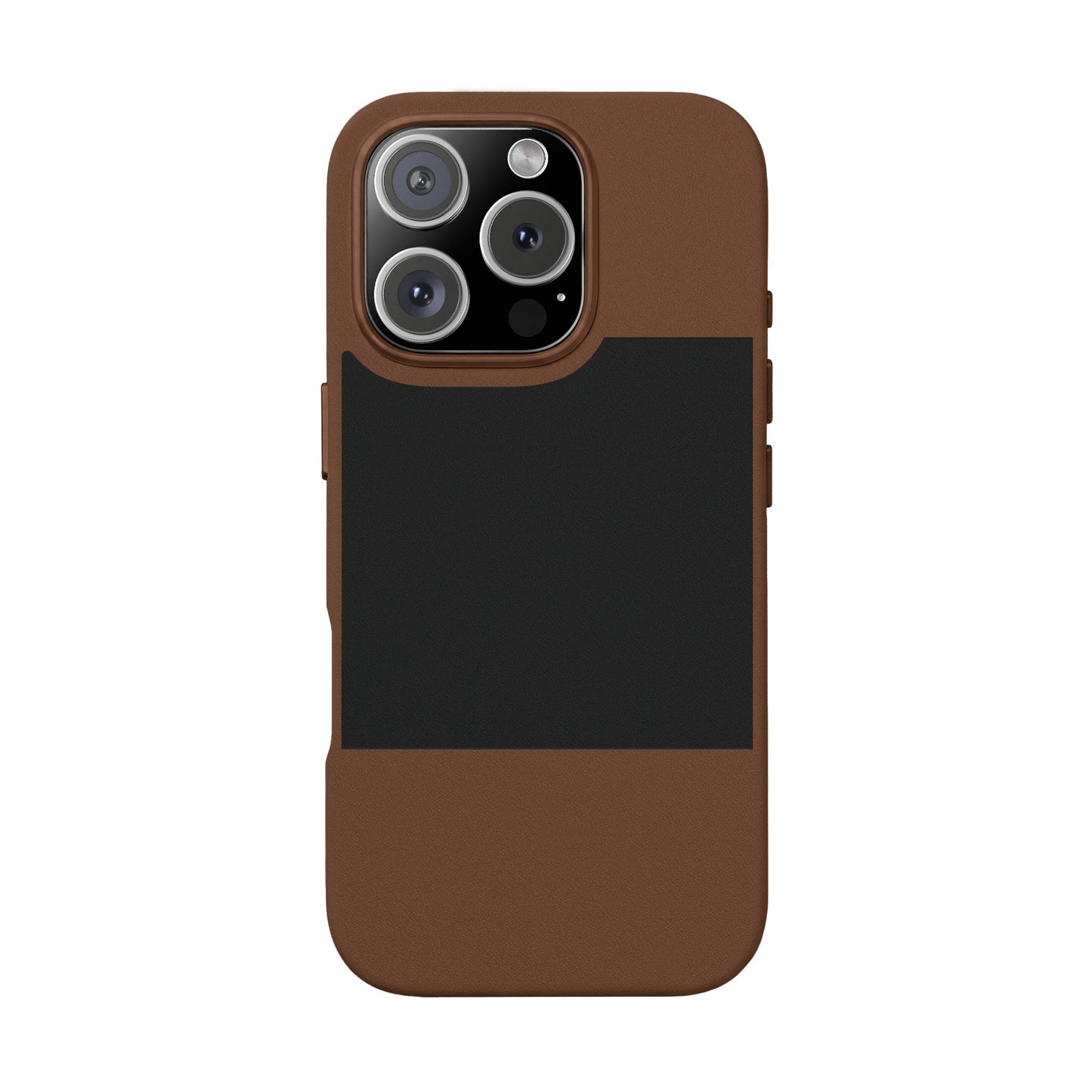 Engraved PU Leather Phone Case — Personalized Minimalist Protective Cover