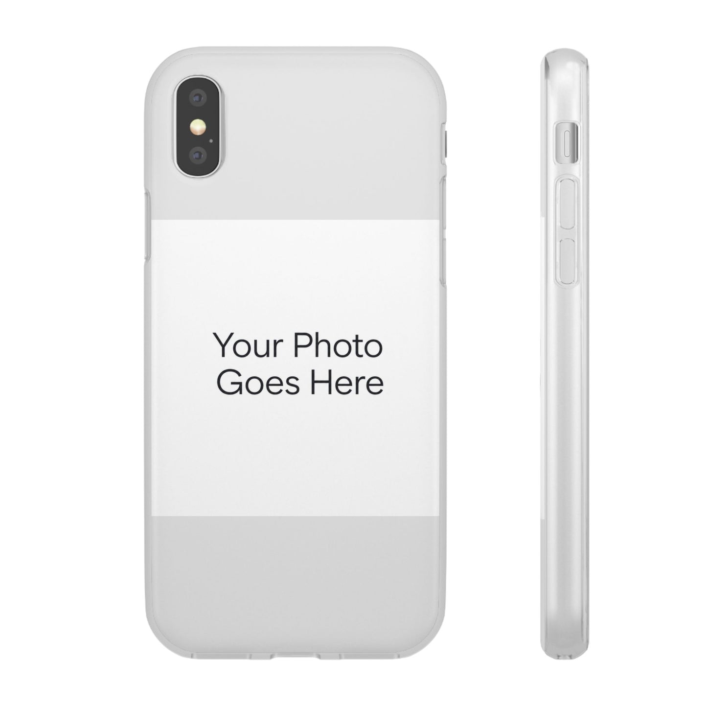 Custom Photo Phone Case — Slim Clear Flexible iPhone/Android Cover