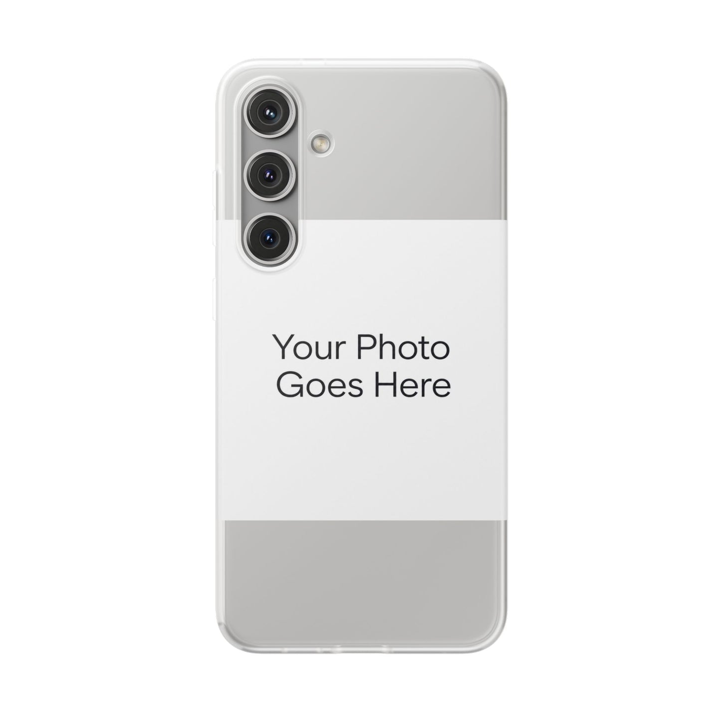 Custom Photo Phone Case — Slim Clear Flexible iPhone/Android Cover