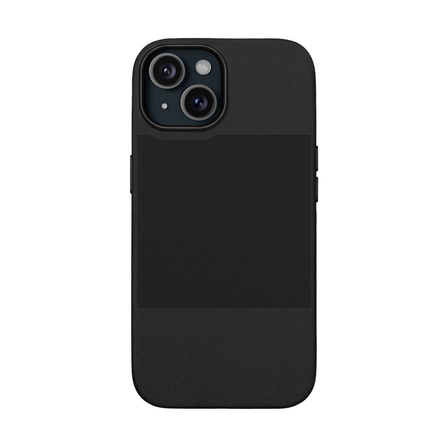 Engraved PU Leather Phone Case — Personalized Minimalist Protective Cover