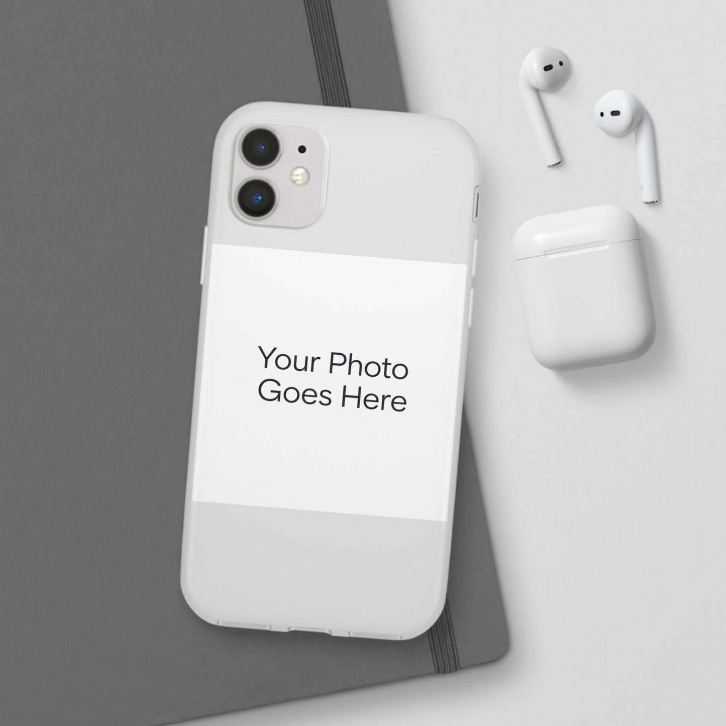 Custom Photo Phone Case — Slim Clear Flexible iPhone/Android Cover