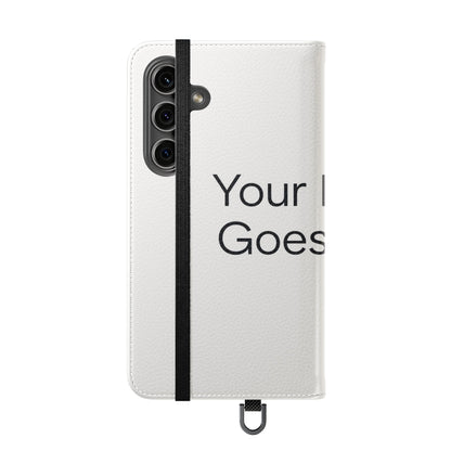 Custom Photo Flip Case — Personalized Wallet Phone Cover with Card Slots