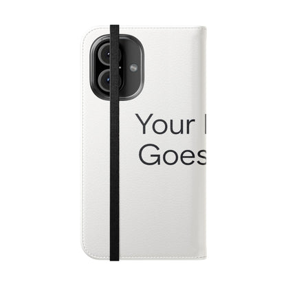 Custom Photo Flip Case — Personalized Wallet Phone Cover with Card Slots