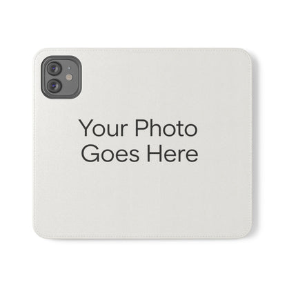 Custom Photo Flip Case — Personalized Wallet Phone Cover with Card Slots