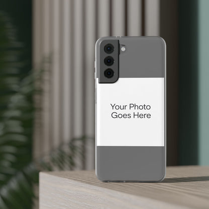 Custom Photo Phone Case — Slim Clear Flexible iPhone/Android Cover