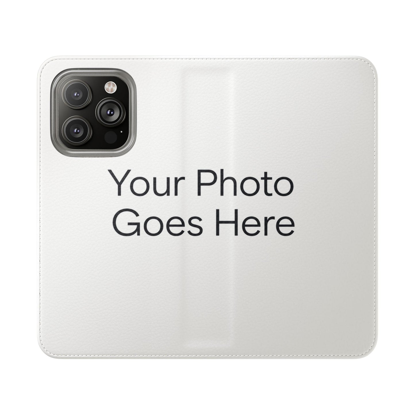 Custom Photo Flip Case — Personalized Wallet Phone Cover with Card Slots