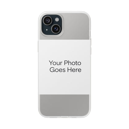 Custom Photo Phone Case — Slim Clear Flexible iPhone/Android Cover