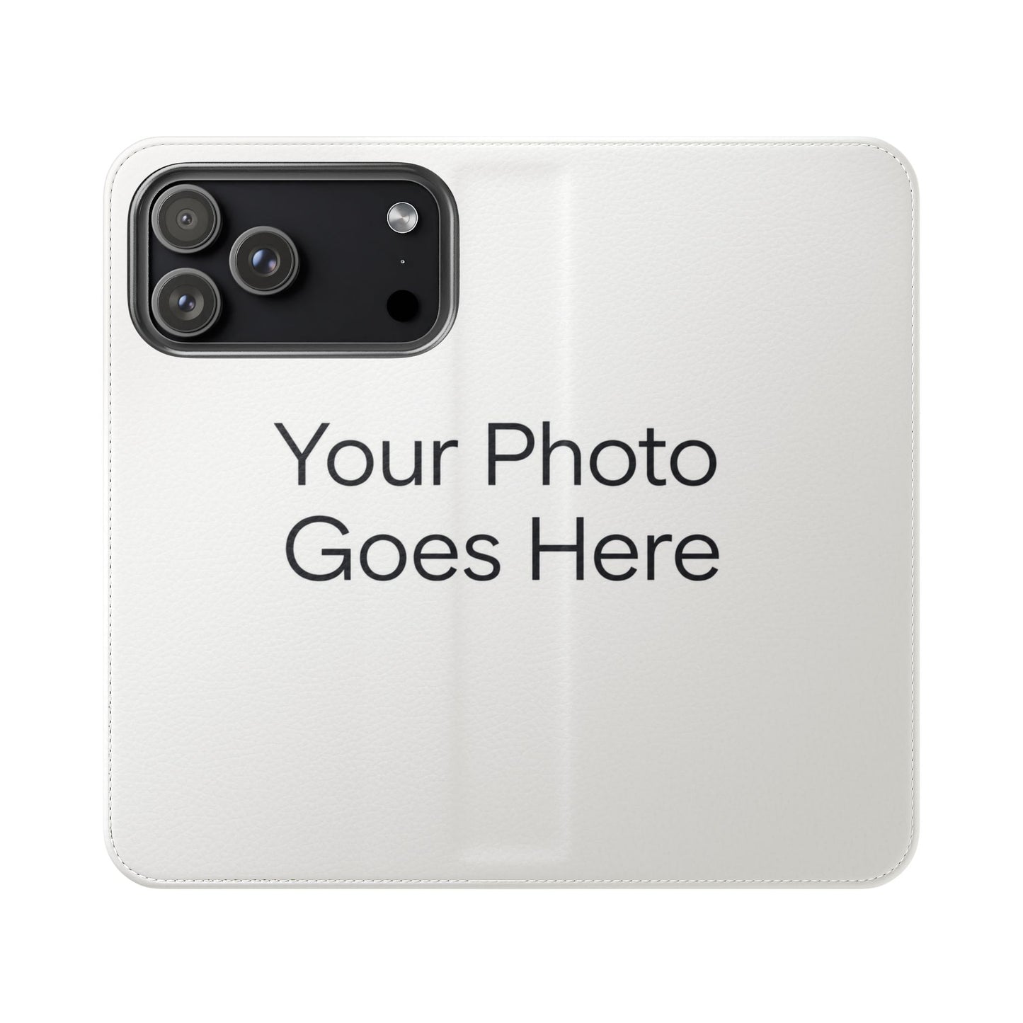 Custom Photo Flip Case — Personalized Wallet Phone Cover with Card Slots