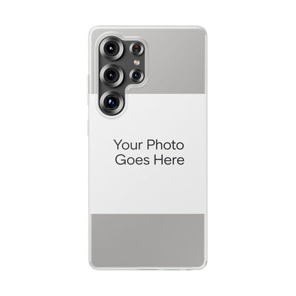 Custom Photo Phone Case — Slim Clear Flexible iPhone/Android Cover
