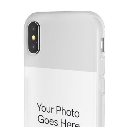 Custom Photo Phone Case — Slim Clear Flexible iPhone/Android Cover