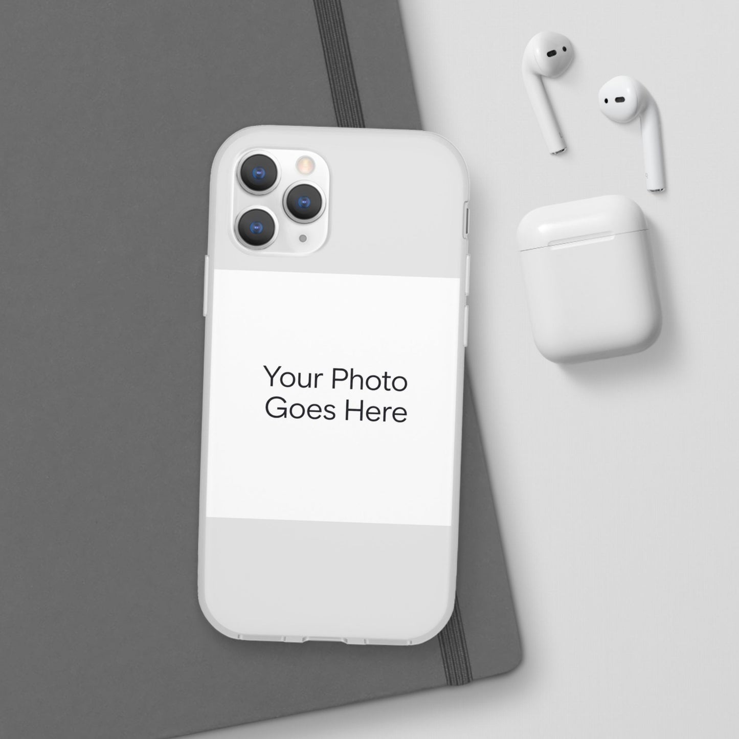 Custom Photo Phone Case — Slim Clear Flexible iPhone/Android Cover