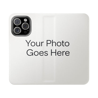 Custom Photo Flip Case — Personalized Wallet Phone Cover with Card Slots
