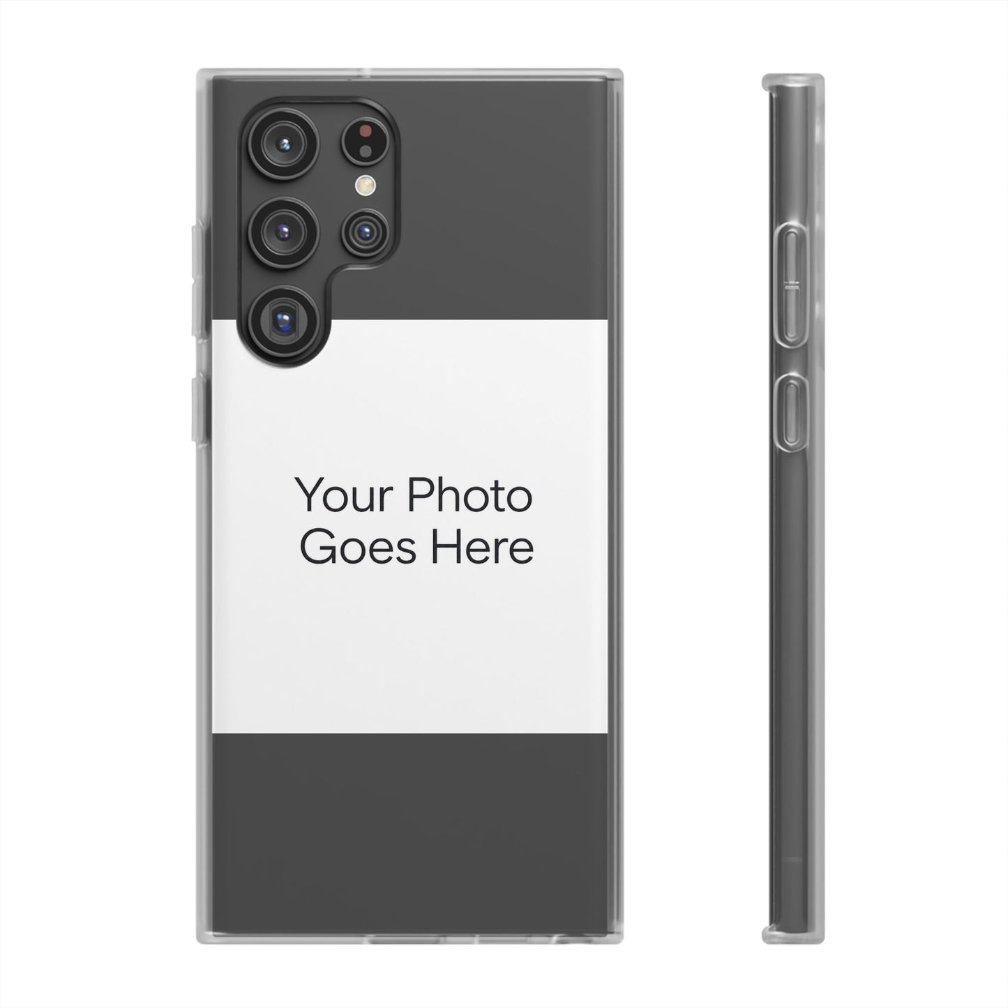 Custom Photo Phone Case — Slim Clear Flexible iPhone/Android Cover