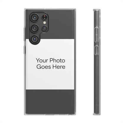 Custom Photo Phone Case — Slim Clear Flexible iPhone/Android Cover