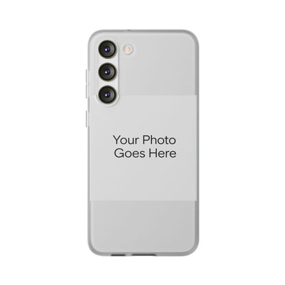 Custom Photo Phone Case — Slim Clear Flexible iPhone/Android Cover