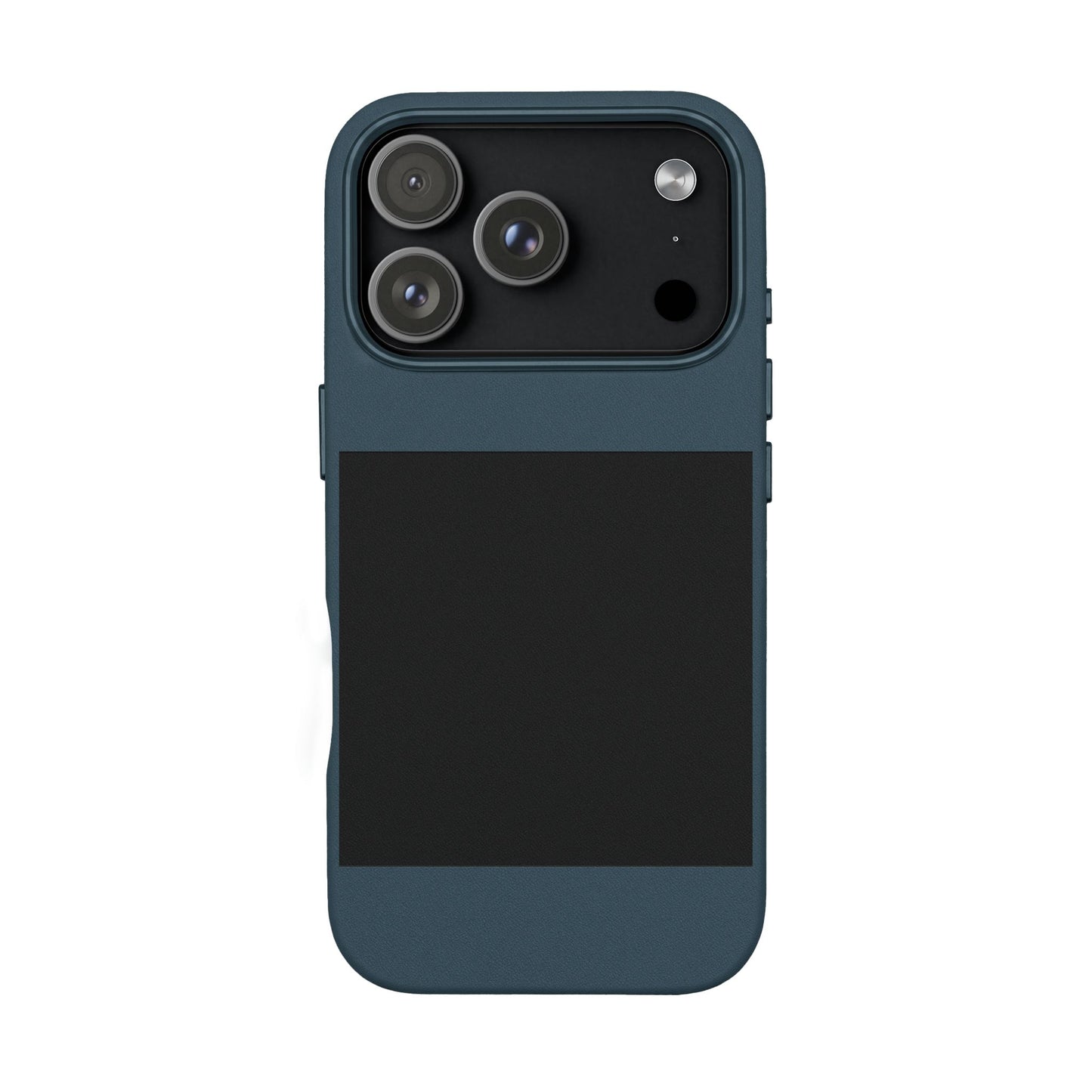 Engraved PU Leather Phone Case — Personalized Minimalist Protective Cover