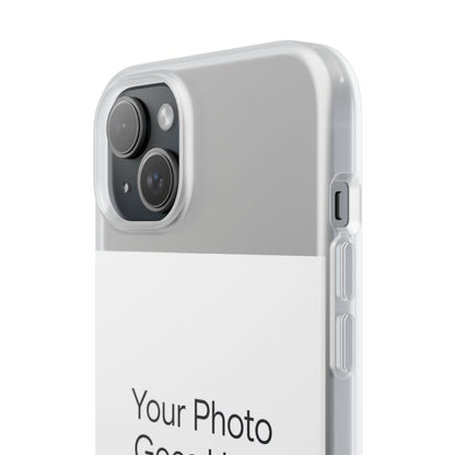 Custom Photo Phone Case — Slim Clear Flexible iPhone/Android Cover