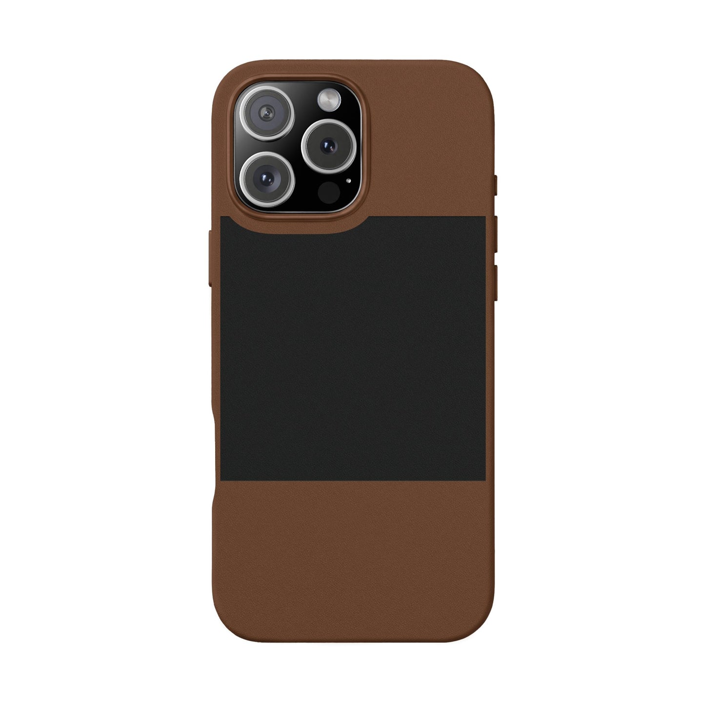 Engraved PU Leather Phone Case — Personalized Minimalist Protective Cover