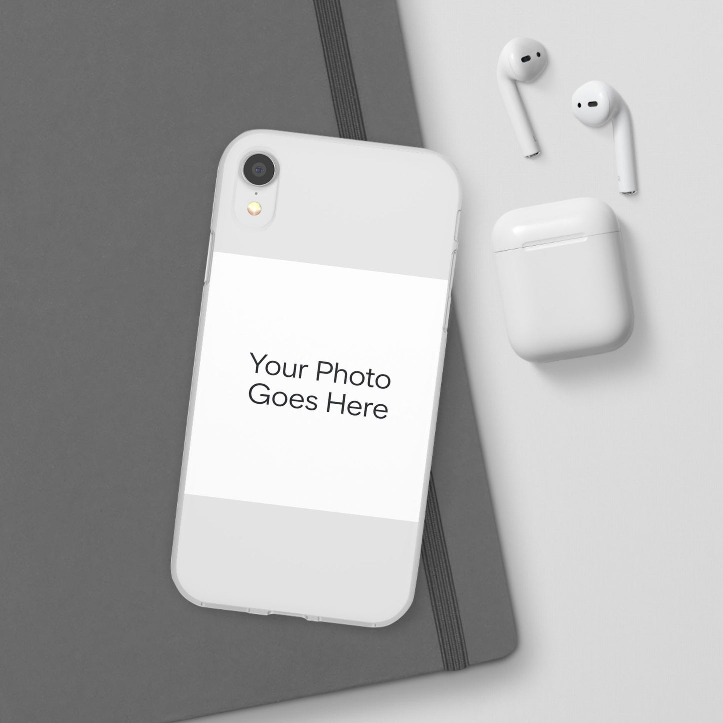 Custom Photo Phone Case — Slim Clear Flexible iPhone/Android Cover