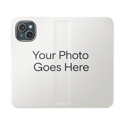 Custom Photo Flip Case — Personalized Wallet Phone Cover with Card Slots