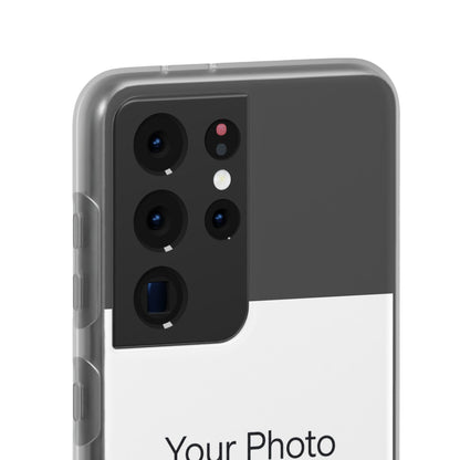 Custom Photo Phone Case — Slim Clear Flexible iPhone/Android Cover