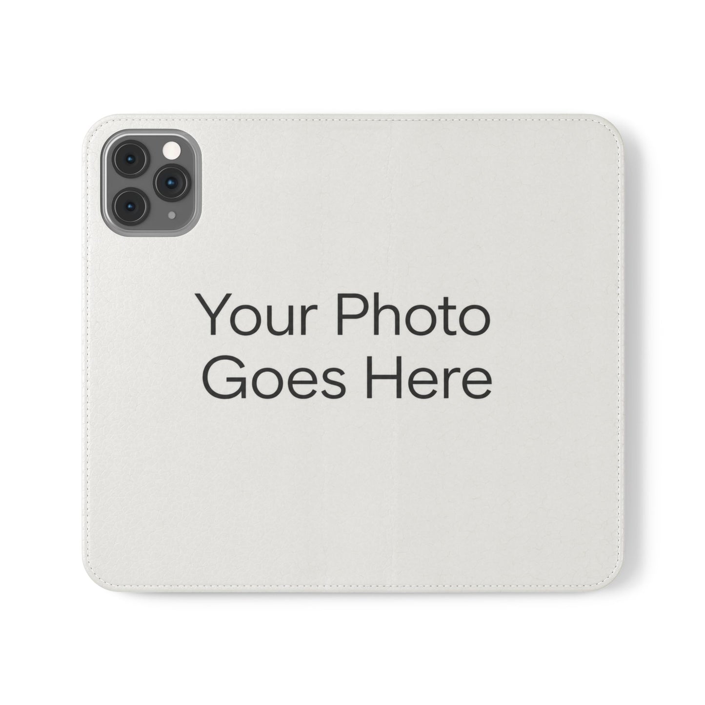 Custom Photo Flip Case — Personalized Wallet Phone Cover with Card Slots