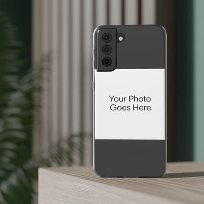 Custom Photo Phone Case — Slim Clear Flexible iPhone/Android Cover