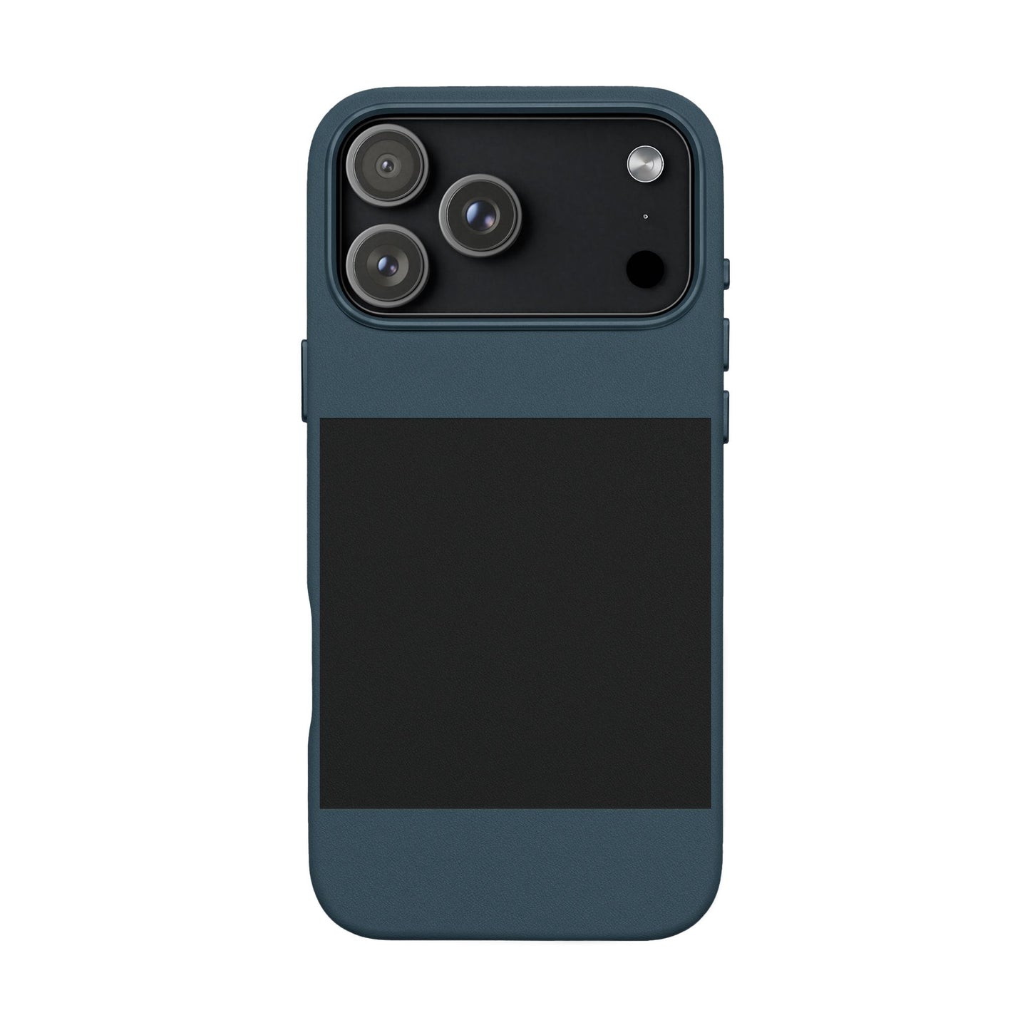 Engraved PU Leather Phone Case — Personalized Minimalist Protective Cover