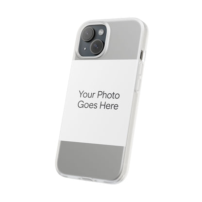 Custom Photo Phone Case — Slim Clear Flexible iPhone/Android Cover