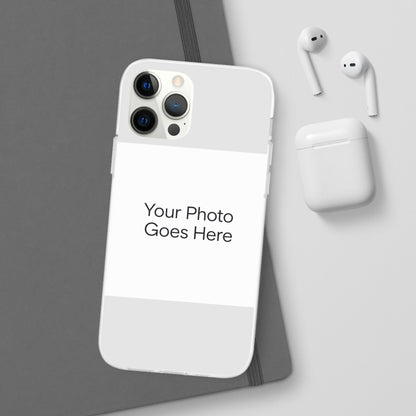 Custom Photo Phone Case — Slim Clear Flexible iPhone/Android Cover