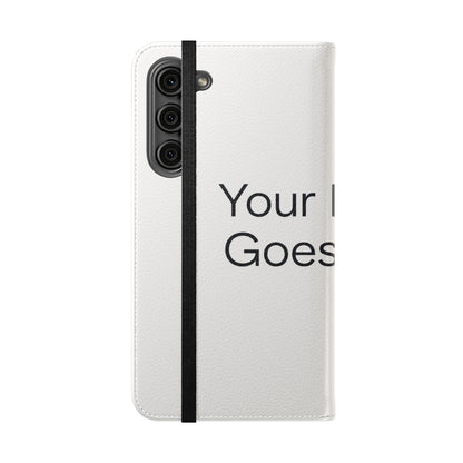 Custom Photo Flip Case — Personalized Wallet Phone Cover with Card Slots