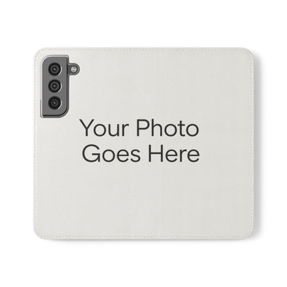 Custom Photo Flip Case — Personalized Wallet Phone Cover with Card Slots