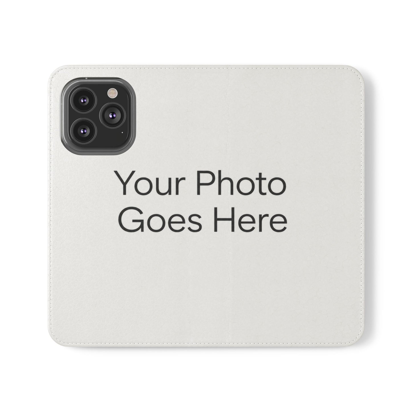 Custom Photo Flip Case — Personalized Wallet Phone Cover with Card Slots