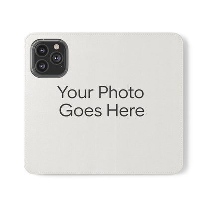 Custom Photo Flip Case — Personalized Wallet Phone Cover with Card Slots