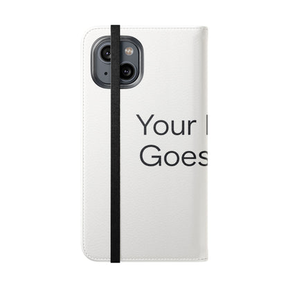 Custom Photo Flip Case — Personalized Wallet Phone Cover with Card Slots