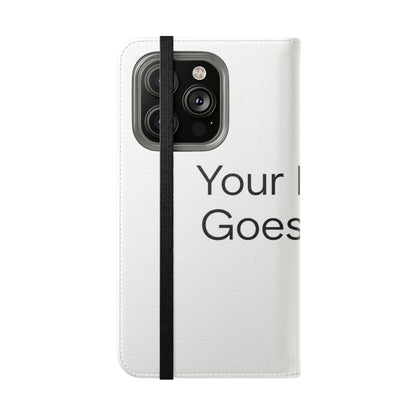 Custom Photo Flip Case — Personalized Wallet Phone Cover with Card Slots