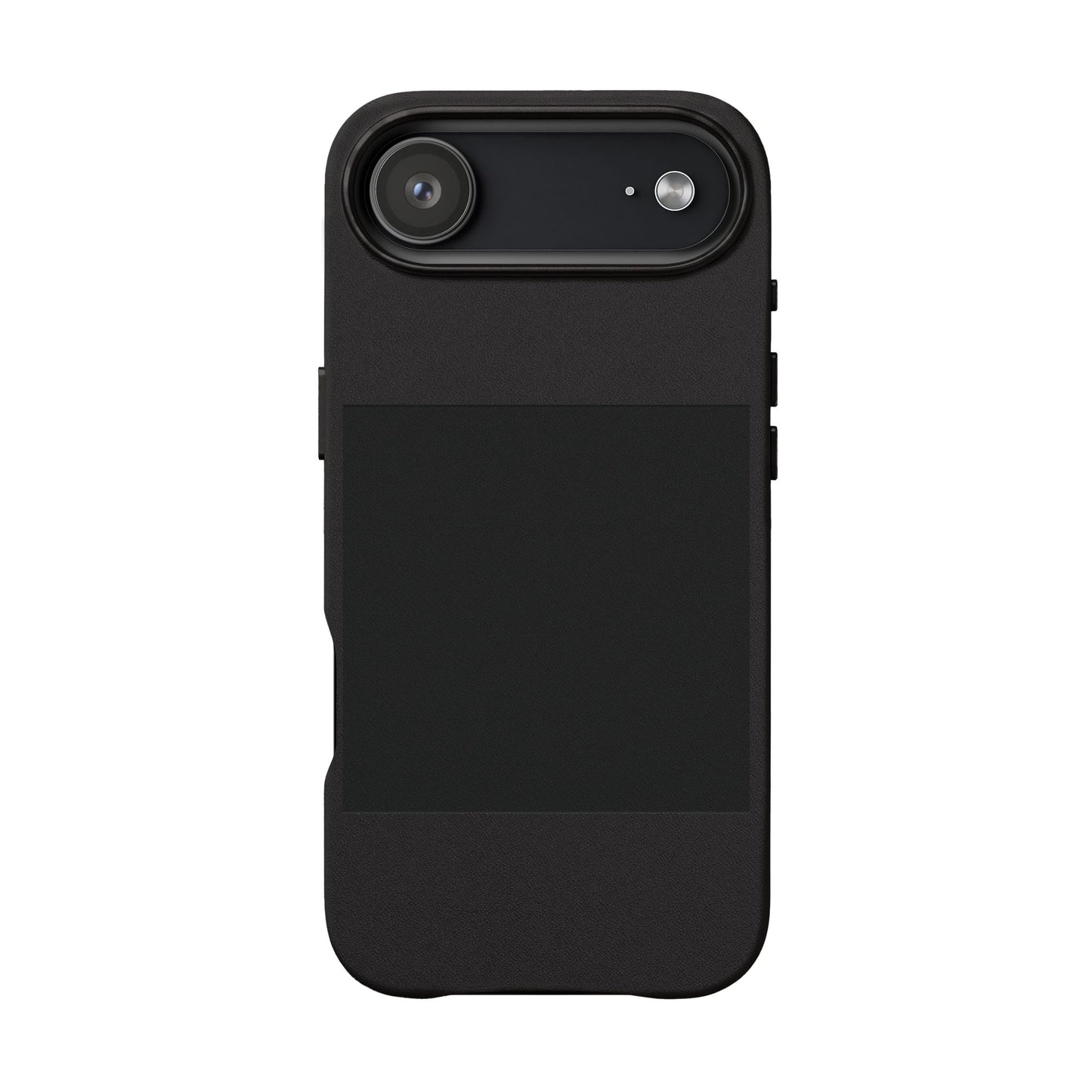 Engraved PU Leather Phone Case — Personalized Minimalist Protective Cover