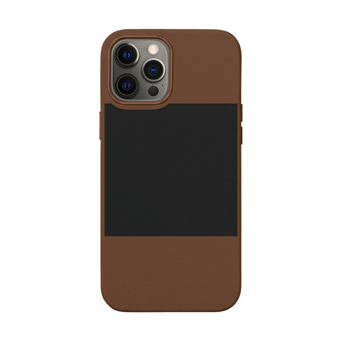 Engraved PU Leather Phone Case — Personalized Minimalist Protective Cover