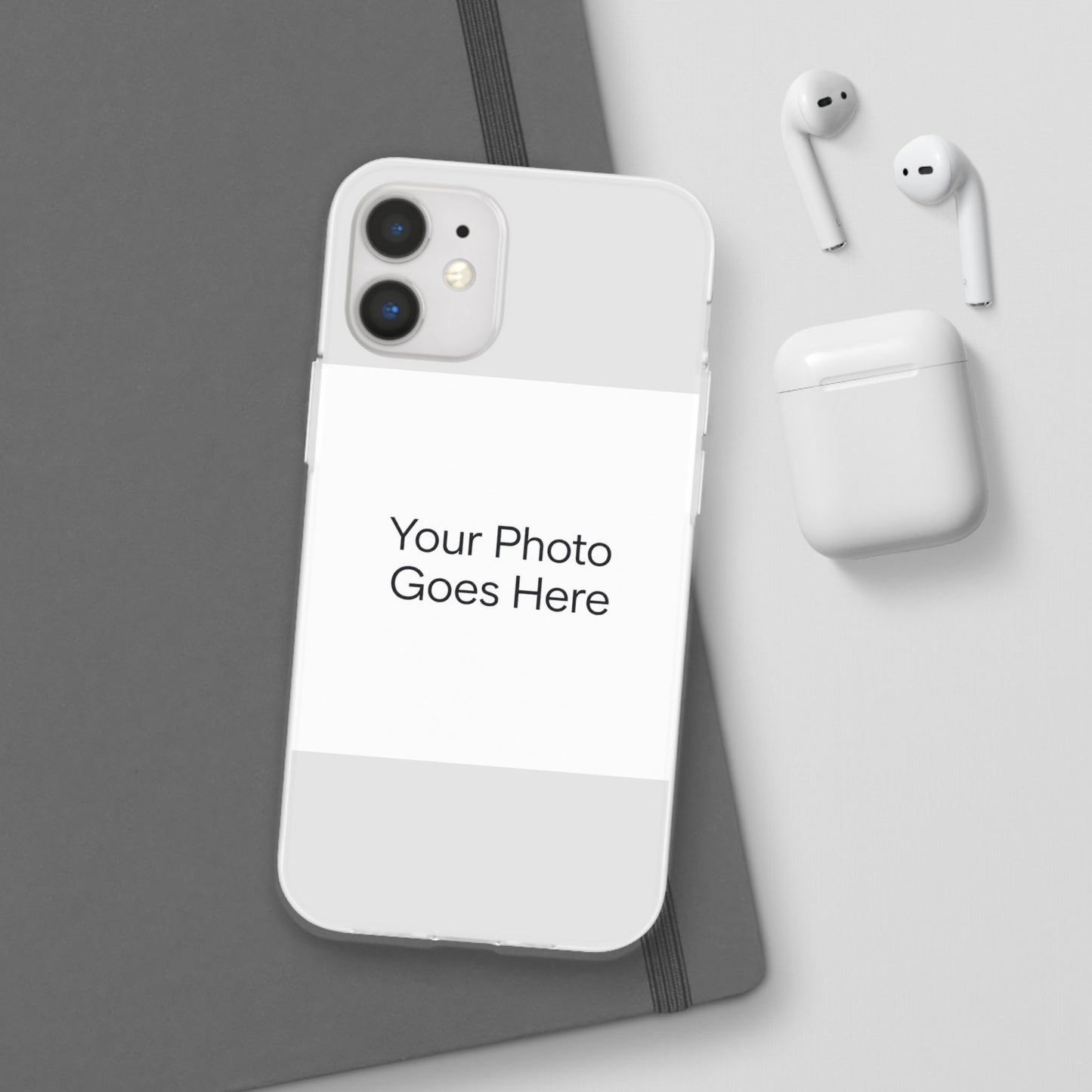 Custom Photo Phone Case — Slim Clear Flexible iPhone/Android Cover