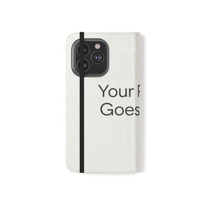 Custom Photo Flip Case — Personalized Wallet Phone Cover with Card Slots